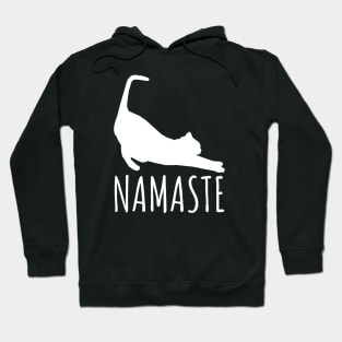 Namaste Stretching Cat Yoga Funny Yoga Tee Shirt Hoodie